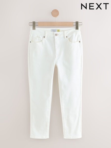 White Authentic Denim Cropped Capri Jeans (F26814) | €34