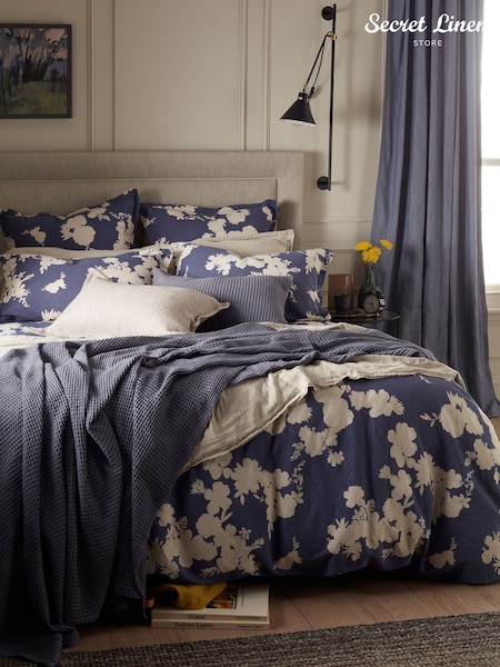 Secret Linen Store Flower Press Linen Blend Duvet Cover (F26817) | ‏629‏₪ - ‏1,051‏₪