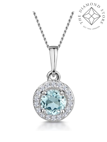 The Diamond Store 9K White Gold 0.38ct And Diamond Stellato Necklace (F26873) | €344