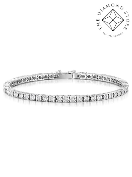 The Diamond Store White 0.57ct Set Tennis Bracelet (F26879) | €510