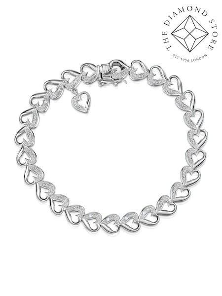 The Diamond Store White Heart Bracelet (F26913) | €190