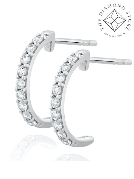 The Diamond Store White Comfort Huggy Lab Diamond Earrings 0.25ct H/Si (F26945) | €370