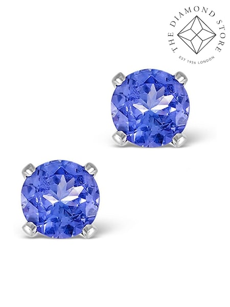 The Diamond Store White Tanzanite 1.00CT High Quality AA 925 Silver Earrings (F26962) | €152