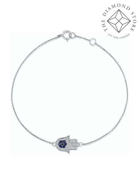 The Diamond Store Blue Hamsa Hand Sapphire Bracelet (F26971) | €293