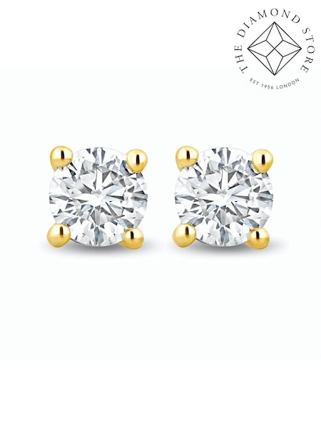 The Diamond Store 9K Yellow Gold 0.50ct H/Si Quality Lab Diamond Stud Earrings - 4.2mm (F26974) | €433