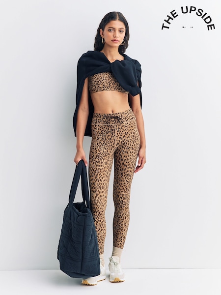 The Upside Brown Panthera 25IN Midi Leggings (F27024) | €133