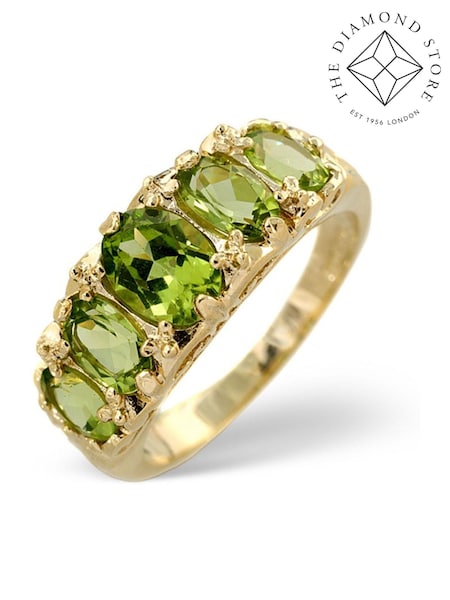 The Diamond Store 9K Yellow Gold Green Peridot 2.72CT Ring (F27178) | €543