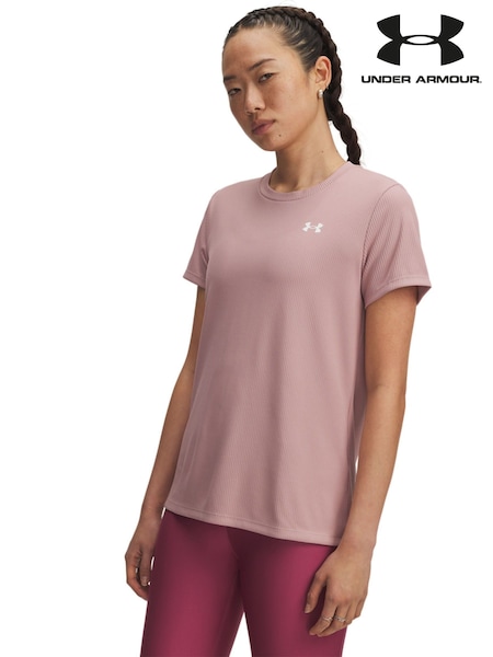 Under Armour Light Pink Tech Rib Crew Neck T-Shirt (F27198) | € 50