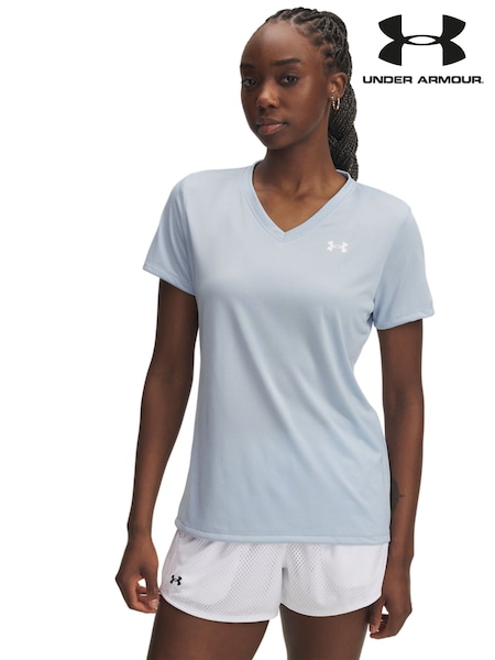 Albastru - Tricou Under Armor Tech cu decolteu în V (F27212) | 201 LEI