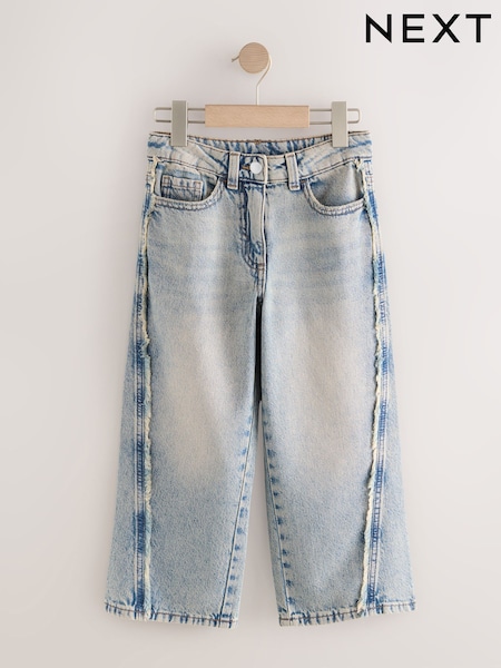 Denim Fray Seam Wide Leg Jeans (3-16yrs) (F27313) | R$ 175 - R$ 225