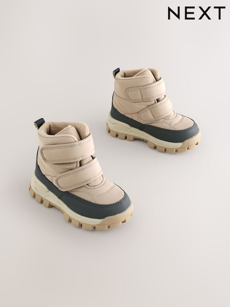 Neutral Quilted Touch Fastening Boots (F27384) | €54 - €63