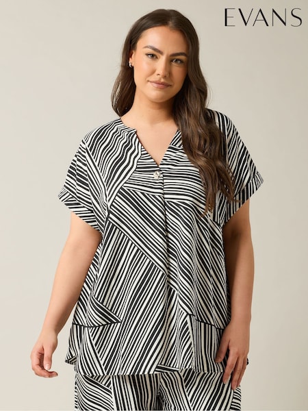 Evans Button Detail Black Blouse (F27454) | 2,343 UAH