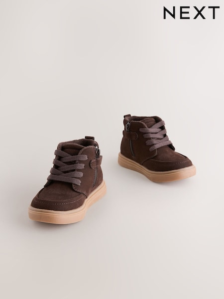 Brown Chocolate Standard Fit (F) Warm Lined Chukka Boots (F27494) | AED122 - AED147
