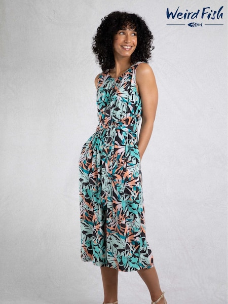 Azul - Weird Fish Nalani Viscose Printed Jumpsuit (F27728) | 85 €