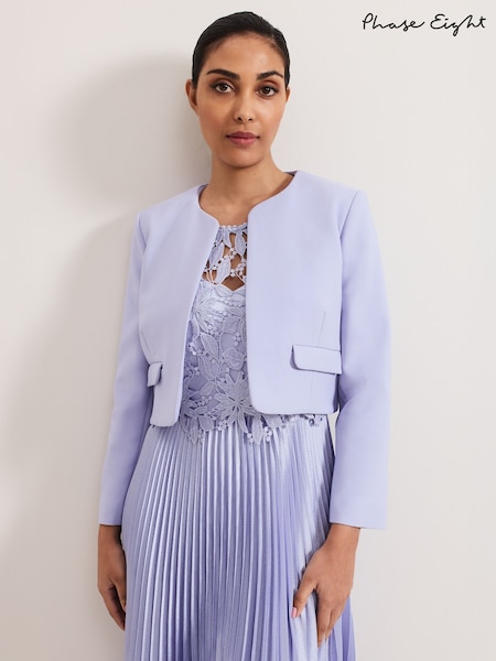 Phase Eight Blue Petite Emma Pocket Detail Jacket (F27846) | €164