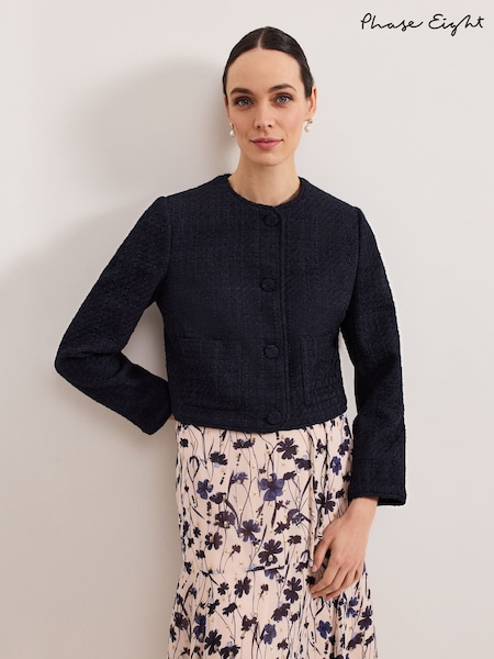 Phase Eight Blue Ripley Boucle Jacket (F27853) | 8,952 UAH