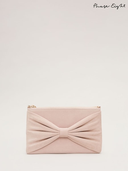 Phase Eight Nude Oversized Bow Clutch Bag (F27854) | €101