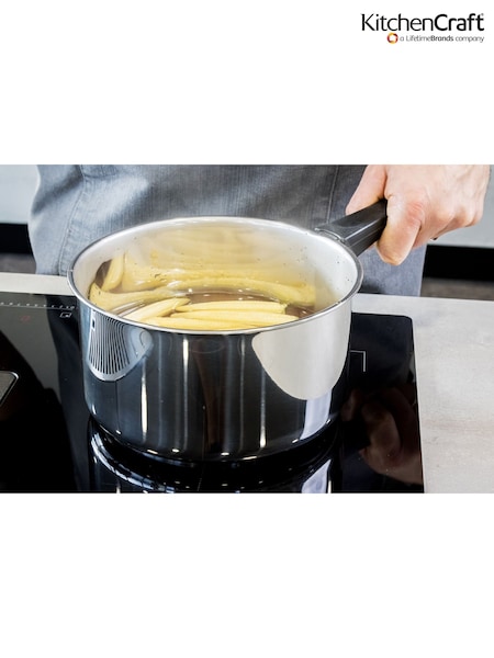 Kitchencraft Silver Extra Deep Large Induction Hob Saucepan with Lid (F27909) | € 61