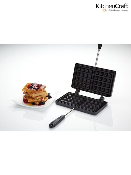 Kitchencraft Non Stick Metal Double Stovetop Waffle Maker (F27932) | ‏186‏₪