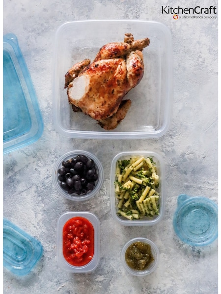 Kitchencraft Plastic Reusable Meal Prep Container Set (F27949) | ‏146‏₪