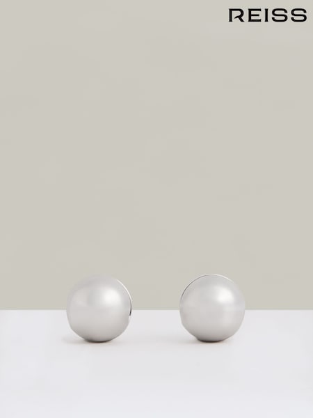Reiss Silver Tone Pollie Polished Ball Huggie Earrings (F27974) | €58