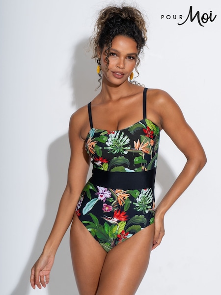 Pour Moi Black Palermo Swimsuit (F28021) | ₪226