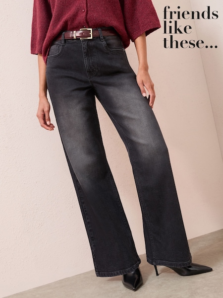 Friends Like These Black Everyday Wide Jeans (F28183) | €48