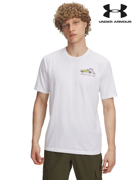 Under Armour White 60/40S Body Shop Graphic Print T-Shirt (F28273) | AED186