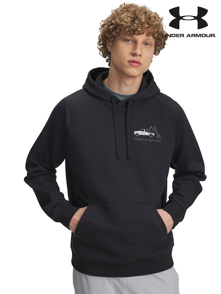 Under Armour Black Rival Fleece HBR Logo Hoodie (F28344) | €78