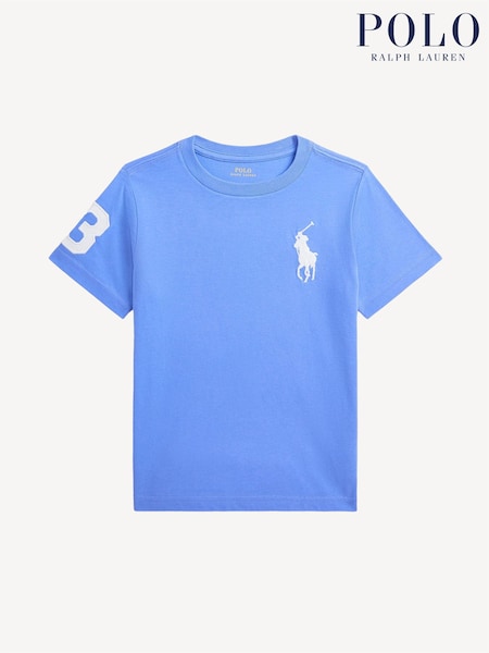 Polo Ralph Lauren Blue Chrome Boys Big Pony Jersey T-Shirt (F28444) | €60