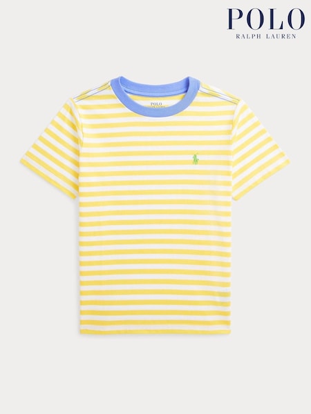 Polo Ralph Lauren Yellow 26/1 100% Cotton Jersey T-Shirt (F28475) | €60
