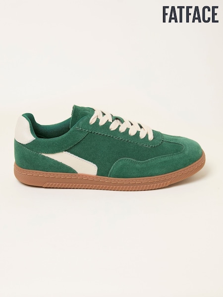 FatFace Fia Dark Green Retro Trainer (F28527) | AED344