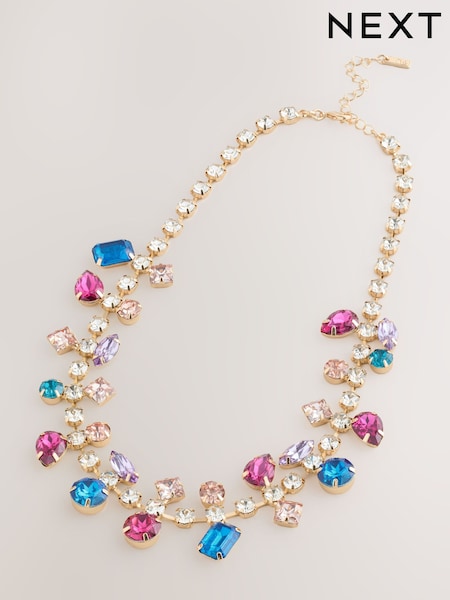 Multi Coloured Jewelled Necklace (F28557) | € 32