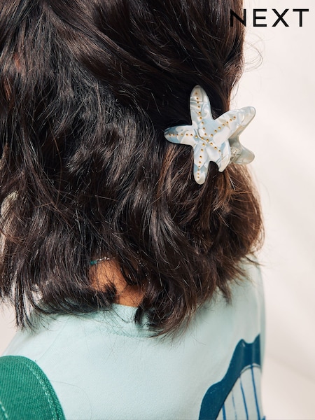 Pink/Blau - Shell and Starfish Hair Claw Clips 2 Pack (F28560) | 22 €