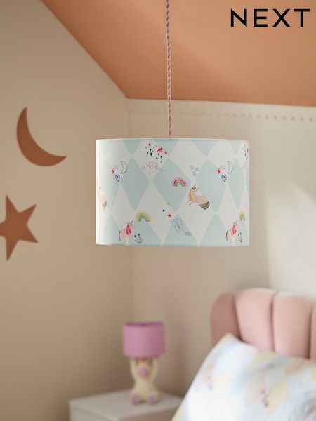 Blue Unicorn Easy Fit Pendant Lamp Shade (F28654) | €24