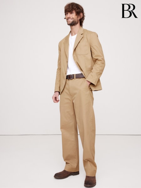Banana Republic Beige Authentic Relaxed Trousers (F28729) | €106