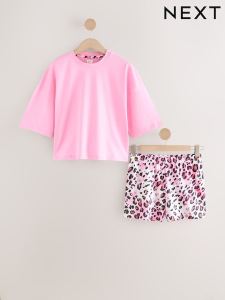 Pink Animal Short Set Pyjamas (F28756) | R$ 130