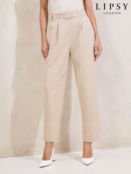 Lipsy Stone Barrel Leg Trousers (F28804) | R$ 415