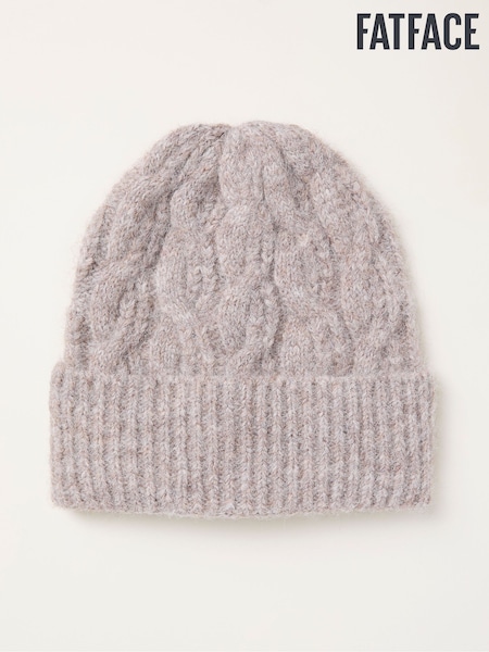 FatFace Oatmeal Cable Beanie (F28843) | €26