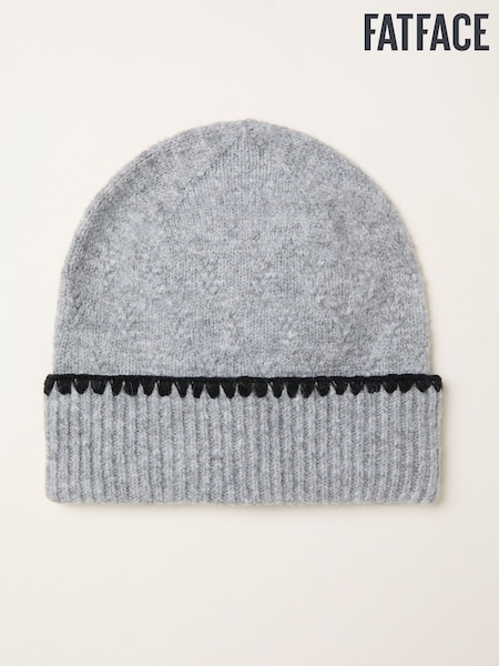 FatFace Ivy Grey Whipstitch Beanie (F28850) | €26