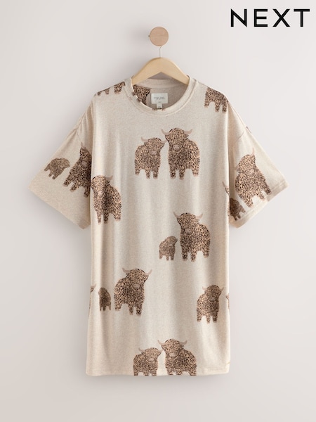 Bež Hamish Highland Krava - Cosy Nightie (F28871) | € 19