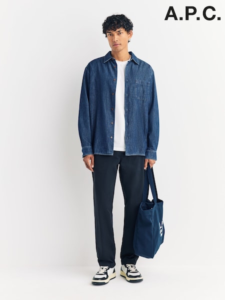 A.P.C. Blue Chino Lawrence Trousers (F28894) | AED1,252