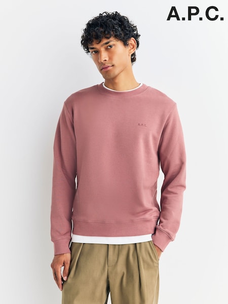 A.P.C. Pink Standard APC Brode Sweatshirt (F28900) | €232