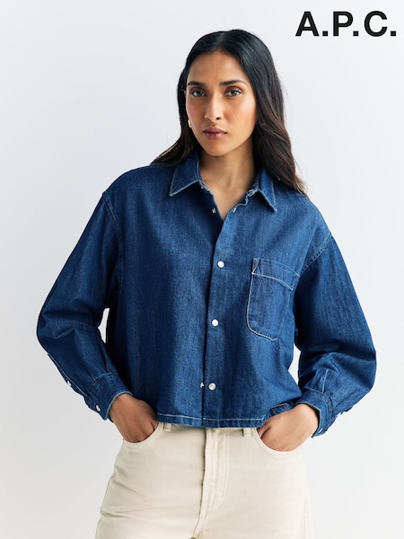 A.P.C. Blue Samantha Shirt (F28914) | AED1,165