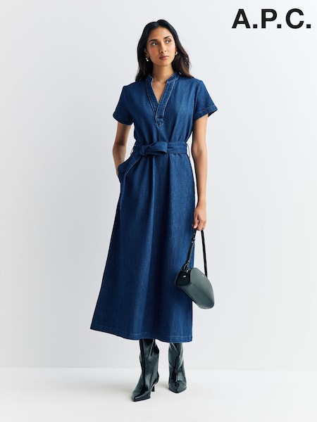 A.P.C. Blue Annelie Robe (F28919) | AED1,631