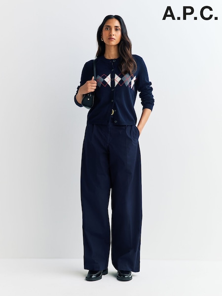 A.P.C. Blue Veronica Trousers (F28921) | €329