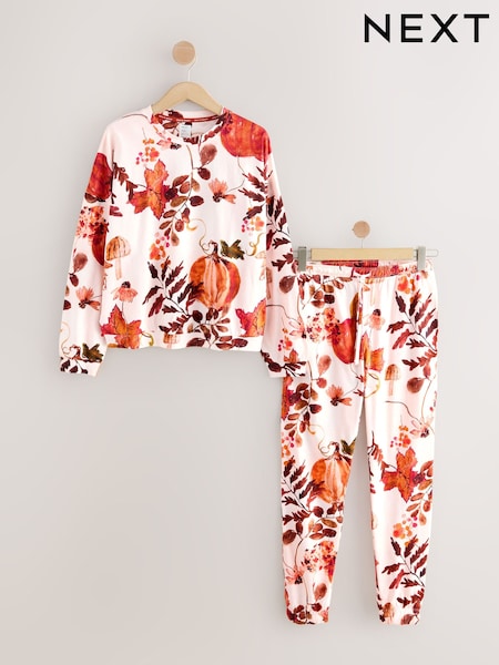 Neutral Pumpkin 100% Cotton Long Sleeve Pyjamas (F28973) | € 41