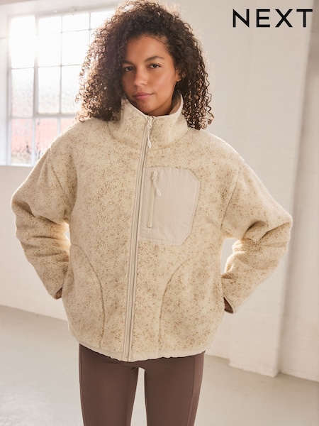 Neutro - Borg Zip Through Jacket (F29050) | R$ 590