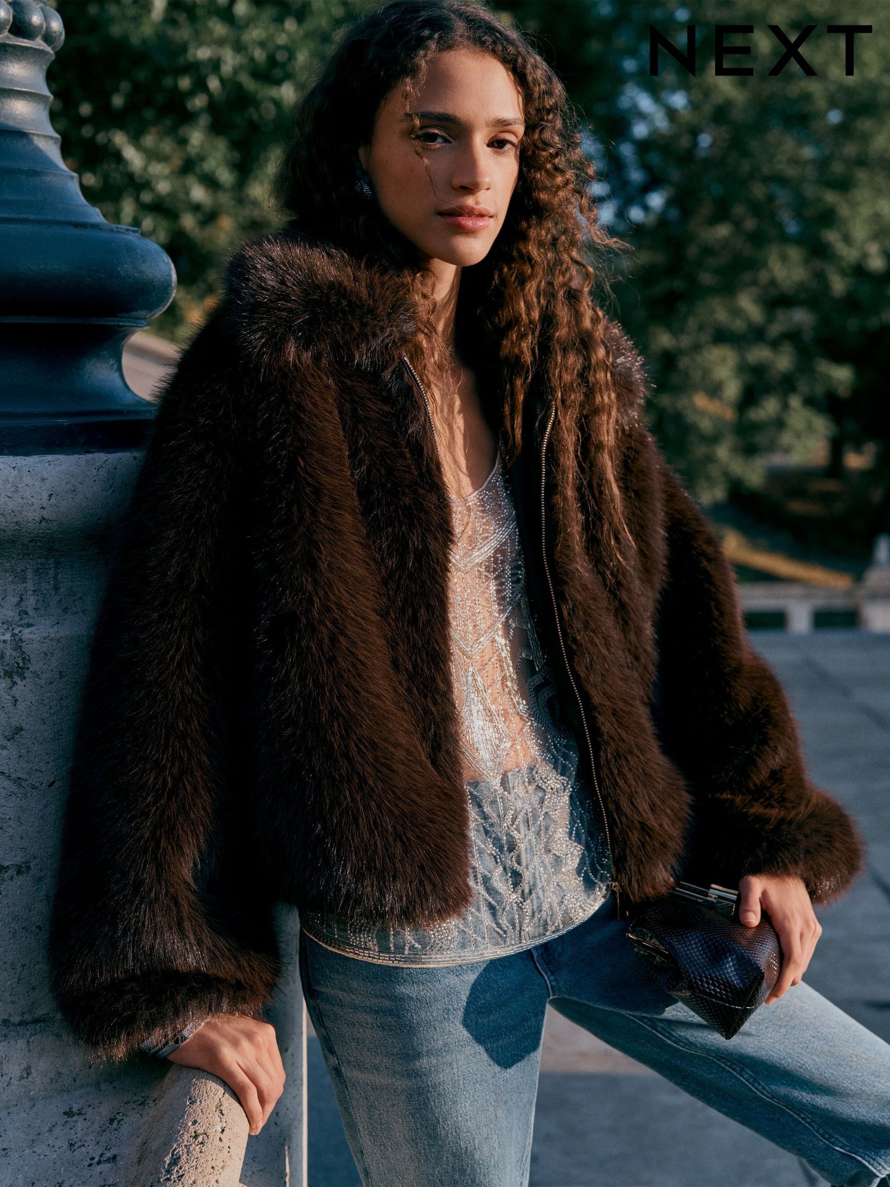 Women's, Jackets, Brown, Faux Fur, Modestfashion | Next Japan Women's, Jackets, Brown, Faux Fur, Modestfashion | Next Japan