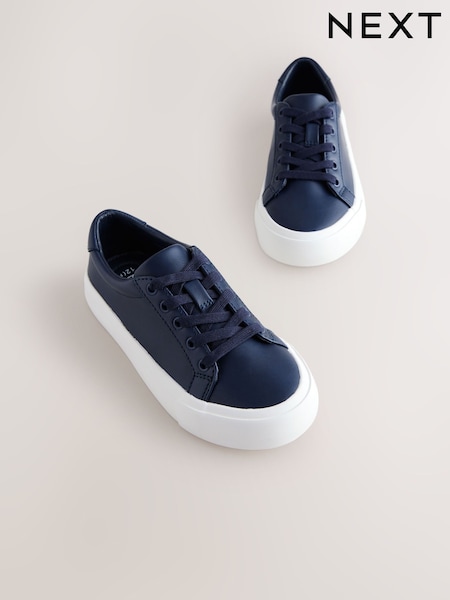 Navy Standard Fit (F) Lace-Up Smart Trainers (F29078) | € 28 - € 38